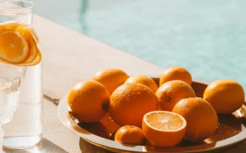benefits orange infused water morning drink
