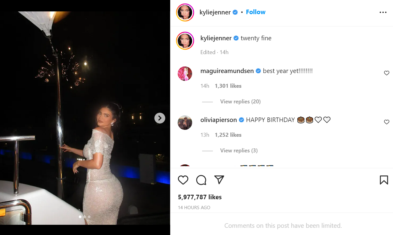 Kylie Jenner celebrates her 25th birthday in style; Drops photos on social media 2 Kylie Jenner