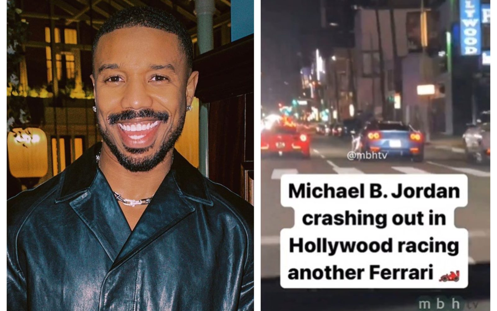 Jordan Racing Spa Crash LAPD investigates Michael B. Jordan car crash after video shows actor ...