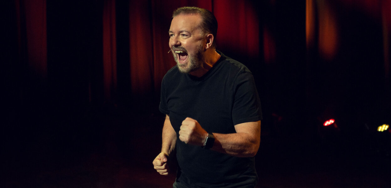 'Ricky Gervais: Armageddon' secures No. 1 spot on Netflix's English TV