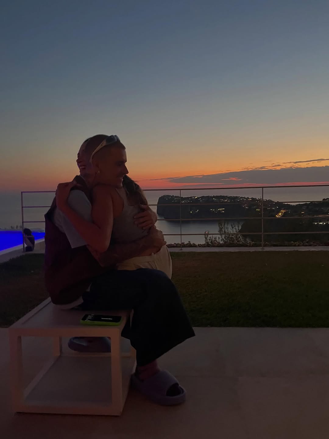 How Justin Bieber Subtly Promoted Swag with Cryptic IG Clues 6 Justin Bieber hugging Hailey Bieber