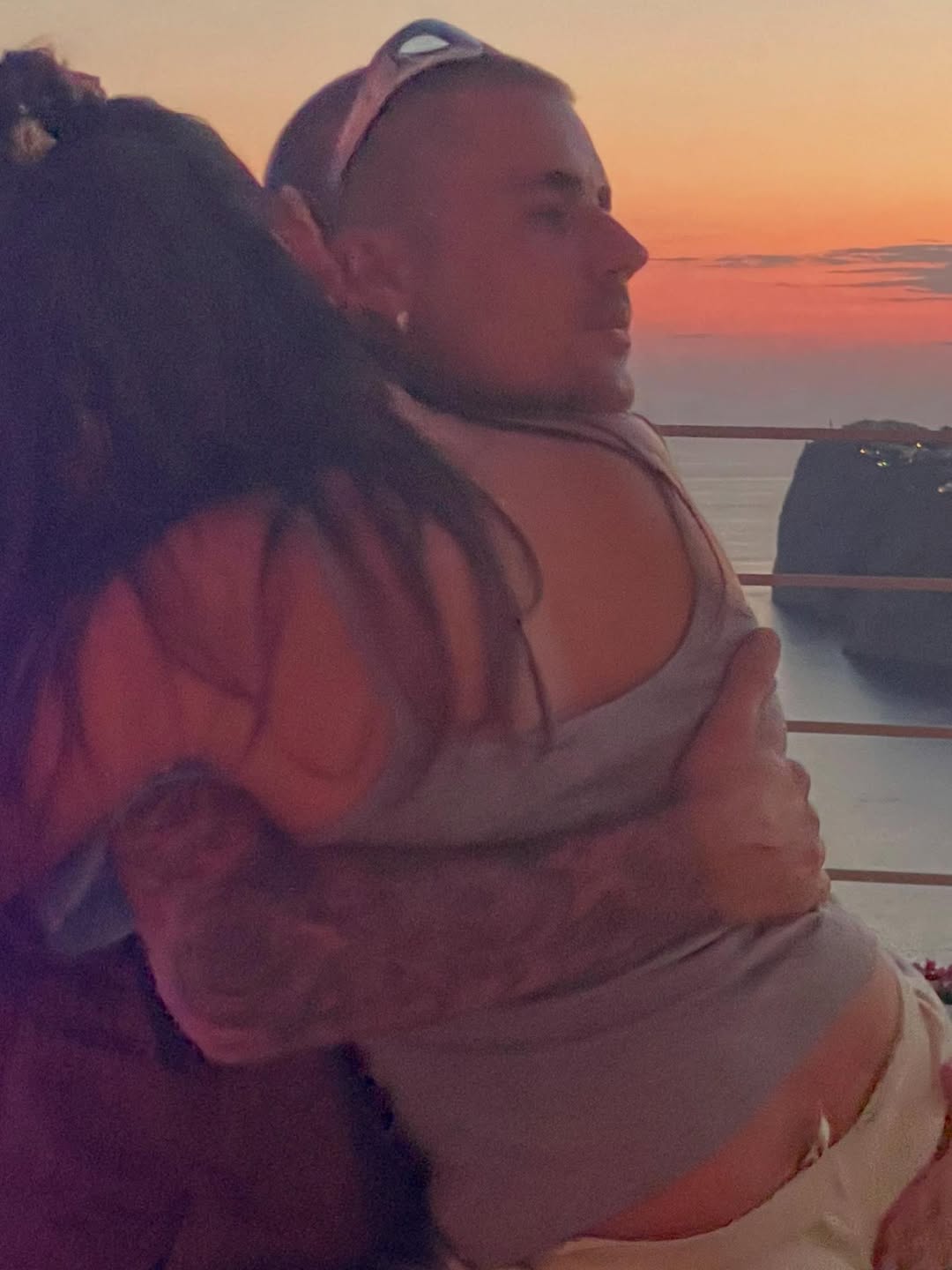 How Justin Bieber Subtly Promoted Swag with Cryptic IG Clues 7 Justin Bieber hugging Hailey Bieber