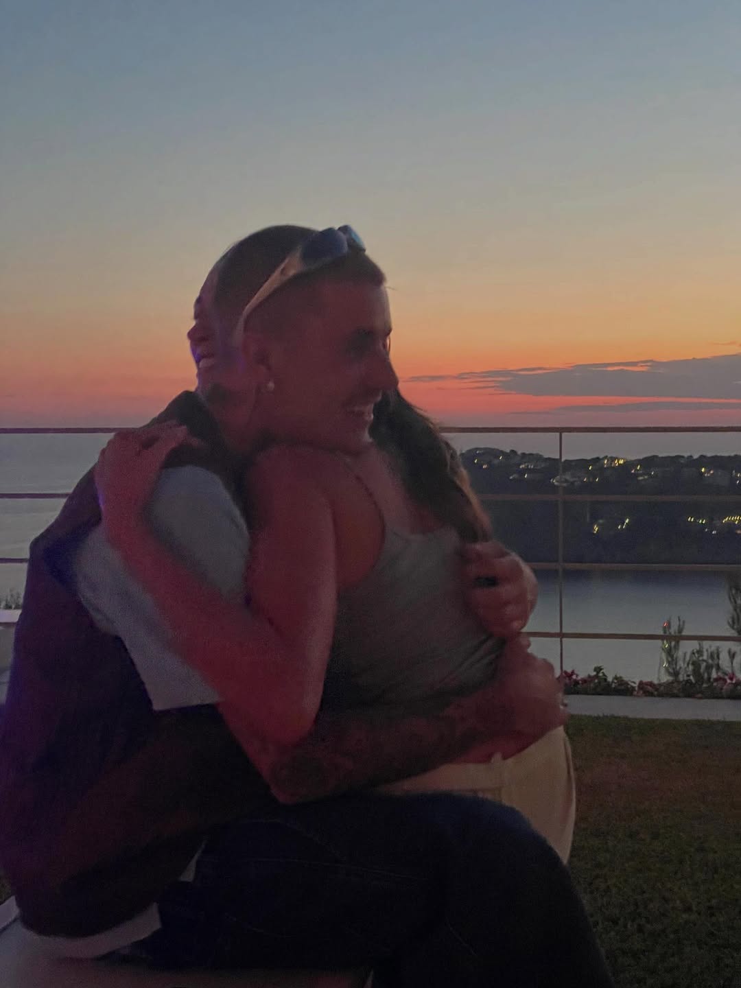 How Justin Bieber Subtly Promoted Swag with Cryptic IG Clues 5 Justin Bieber hugging Hailey Bieber
