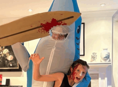 Justin Trudeau dresses as shark