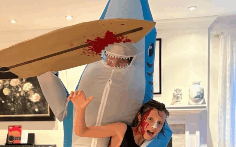 Justin Trudeau dresses as shark