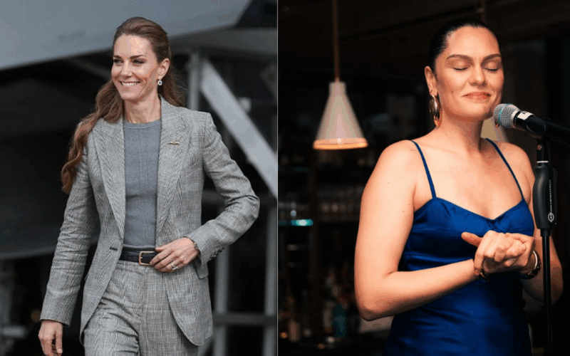 Kate Middleton and Jessie J share a hug