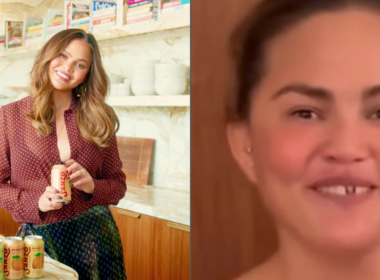 Chrissy Teigen's festive mishap