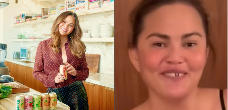 Chrissy Teigen's festive mishap
