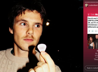 Cruz Beckham slams down rumors about his parents unfollowing his brother