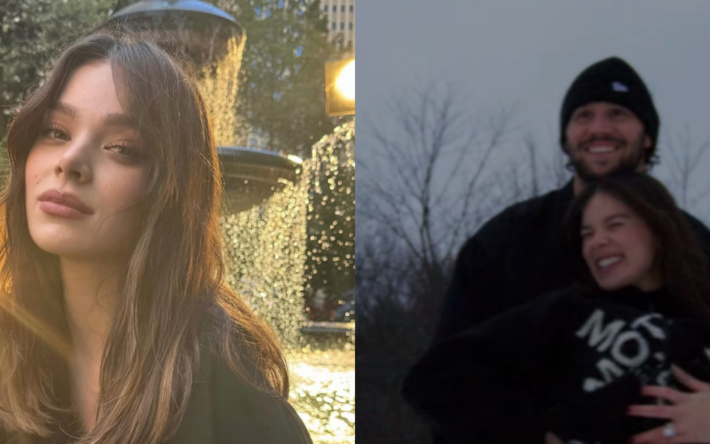 Hailee Steinfeld is expecting her first baby with Josh Allen