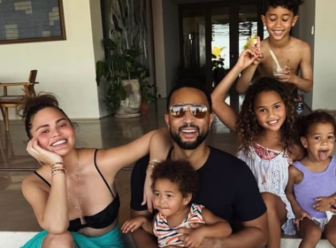 John Legend vacations with his family